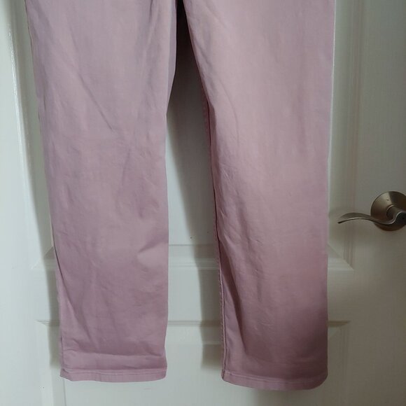 Anthropologie Pilcro Everyday Relaxed Overalls Mauve Soft Granola Girl Cozy M - Picture 8 of 10